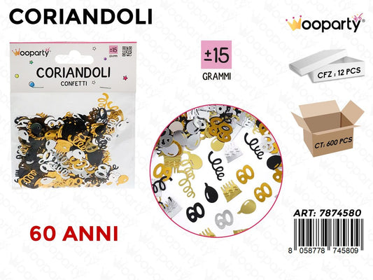 CORIANDOLI 60 ANNI 15GR