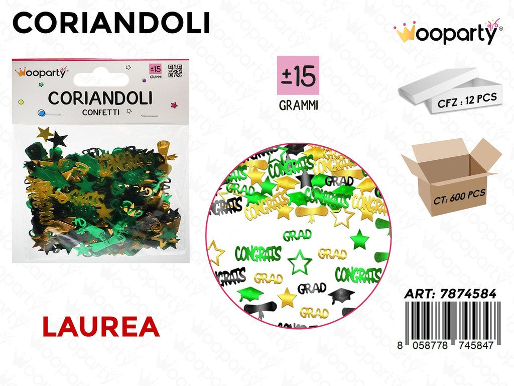 CORIANDOLI LAUREA 15GR