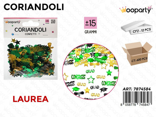 CORIANDOLI LAUREA 15GR
