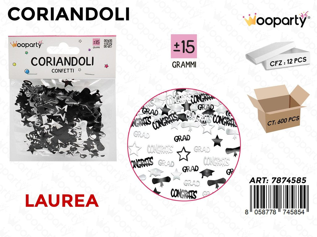 CORIANDOLI LAUREA ARG.15GR