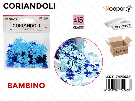 CORIANDOLI NASCITA BAMBINO 15GR