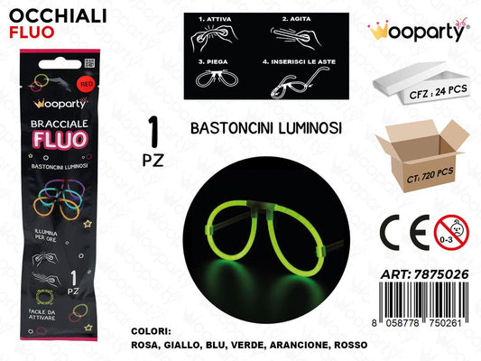 OCCHIALI FLUO COL. ASS.