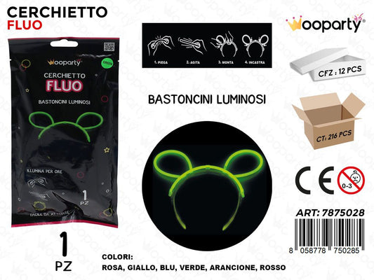 CECHIETTO FLUO C/ ORECCHIE COL. ASS.