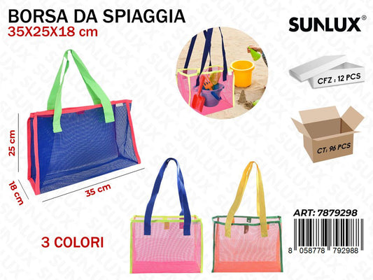 Sunlux Borsa da Spiaggia Ass. 35*25*18CM