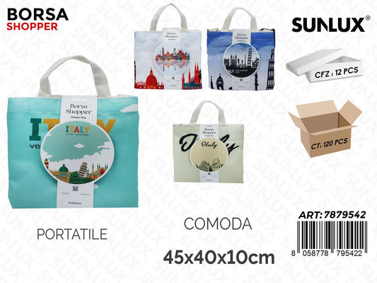 Sunlux Borsa Shopper Ass. 45*40*10CM