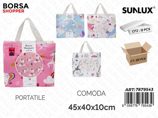 Sunlux Borsa Shopper Ass. 45*40*10CM