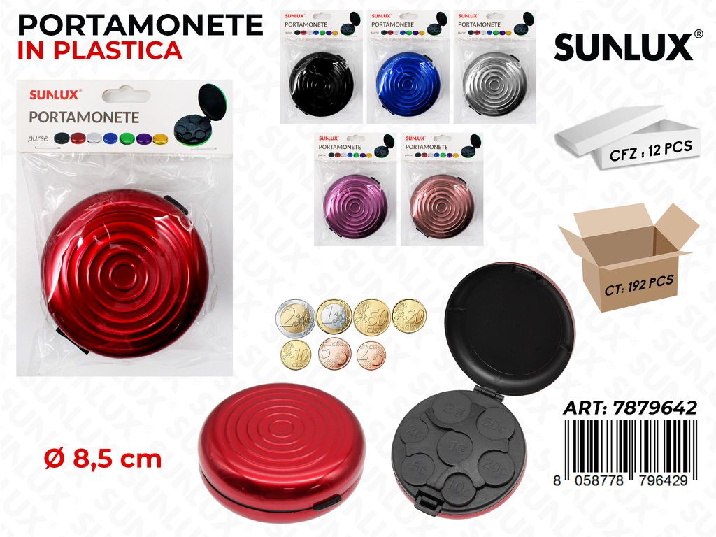 Sunlux Portamonete Ass. 8.5CM