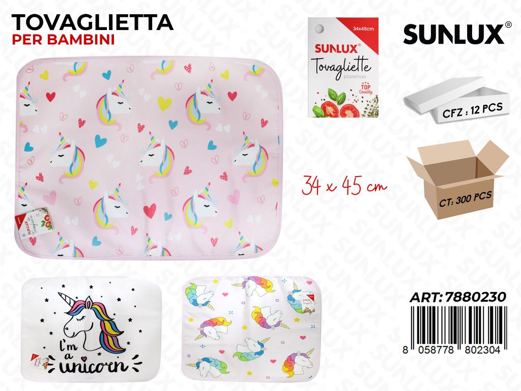 TOVAGLIETTA PER BAMBINI ASS. 34*45CM /PZ DA 12**