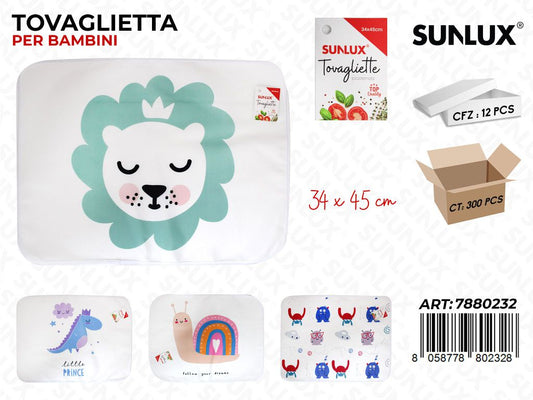 TOVAGLIETTA PER BAMBINI ASS. 34*45CM /PZ DA 12**