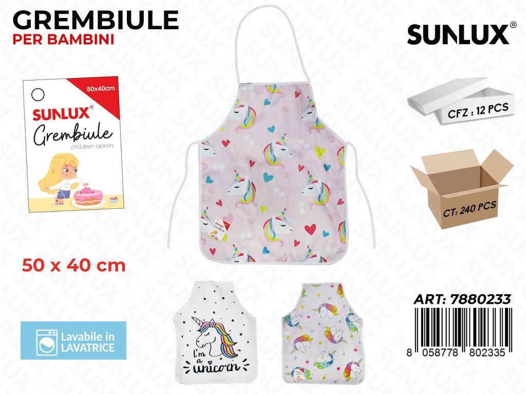 Sunlux Grembiule Bambini Ass. 50*40CM