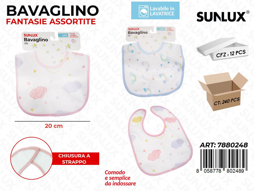 Sunlux Bavaglino a Strappo Ass. 20CM