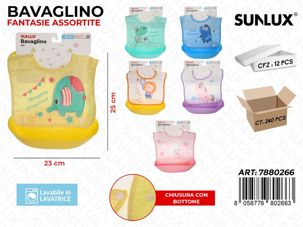 Sunlux Bavaglino c/ Bot. Ass. 23*25CM