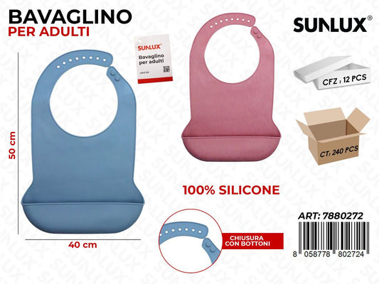 Sunlux Bavaglino Adulti c/Tasca 50*40CM / Pz da 12