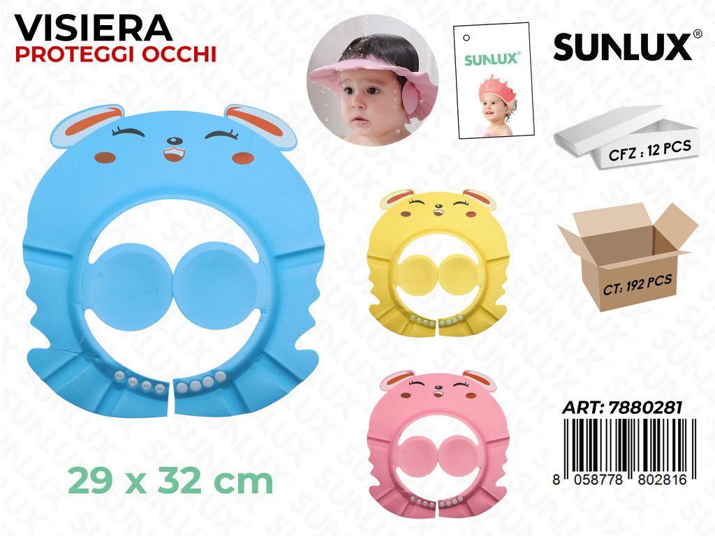 Sunlux Visiera Proteggi Occhi per Doccia 29*32CM