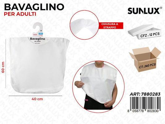 Sunlux Bavaglino per Adulti Bia. 40*60CM