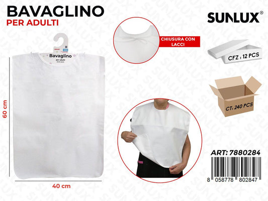 Sunlux Bavaglino per Adulti Bia. 40*60CM