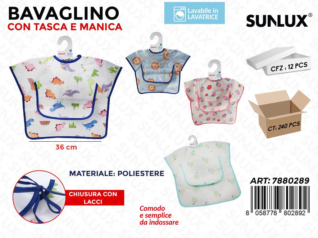 Sunlux Bavaglino in Eva c/Tasca Ass. 36CM