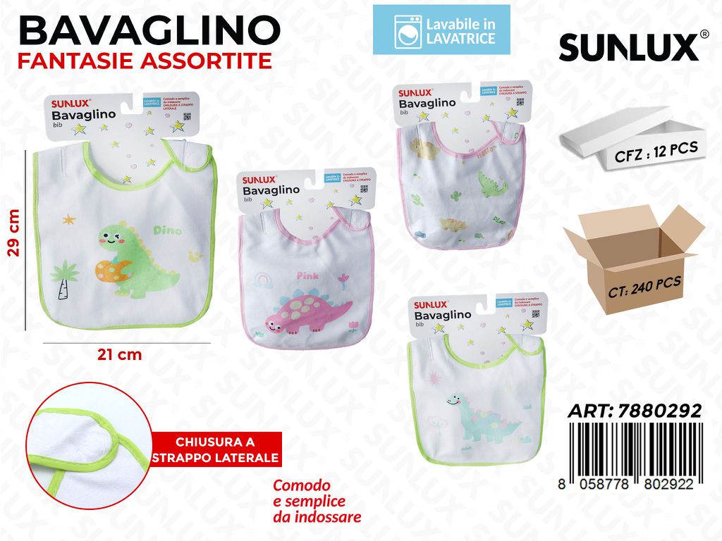 Sunlux Bavaglino a Strappo Ass. 21*29CM