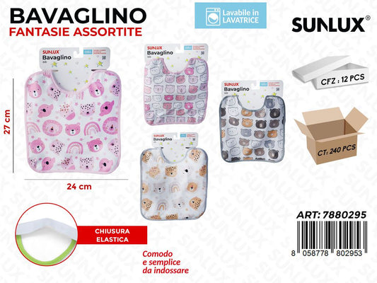 Sunlux Bavaglino Elastico Ass. 24*27CM