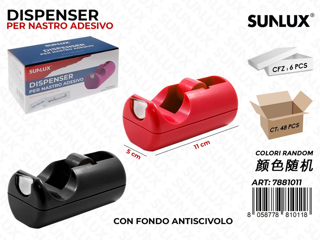 Dispenser Nastro Adesivo Col. Ass. 11*5CM