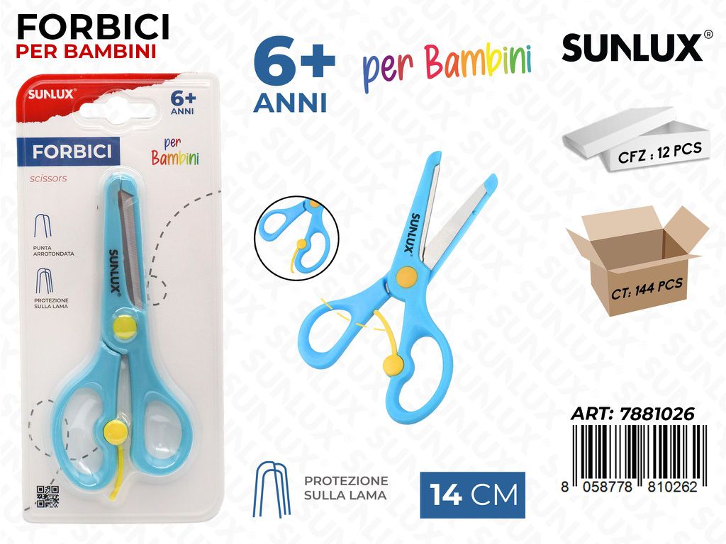 Sunlux Forbici per Bambini Cel. 14CM