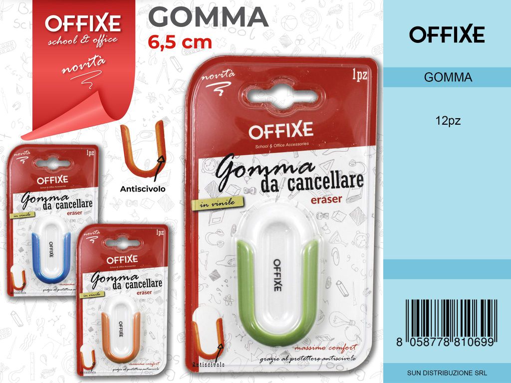 Gomma da Cancellare 6.5CM Colori Ass.