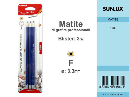 Blister 3PZ Matite Tecnica F