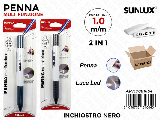 Penna Multifunzione 2IN1 Blu/Nero