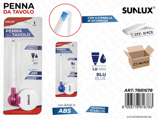 Penna da Tavolo Blu 1.0MM Col. Ass.