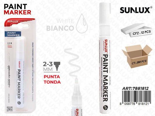 Bl. Pennarello a Vernice Bianco 2-3MM