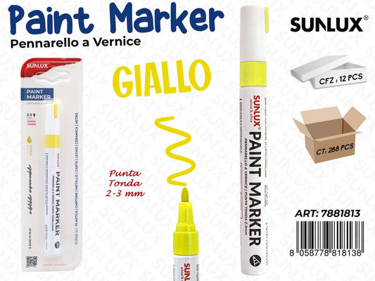 Bl. Pennarello a Vernice Giallo 2-3MM