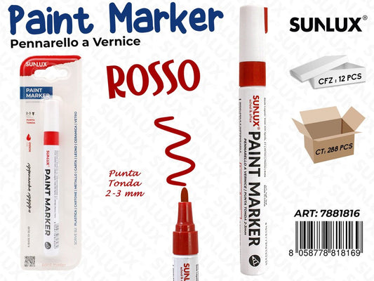 Bl. Pennarello a Vernice Rosso 2-3MM