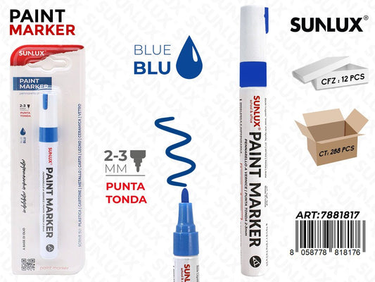 Bl. Pennarello a Vernice Blu 2-3MM