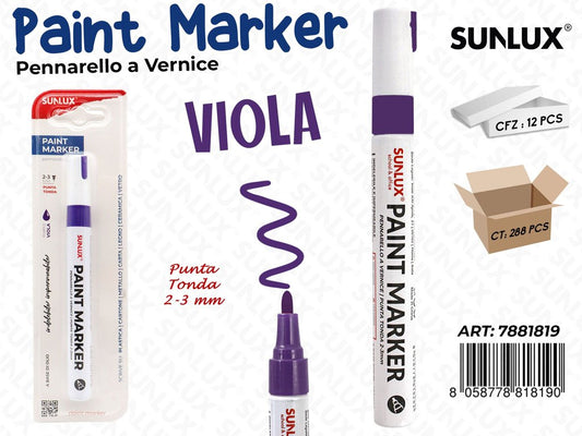 Bl. Pennarello a Vernice Viola 2-3MM