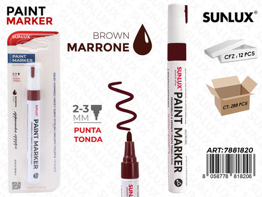Bl. Pennarello a Vernice Marrone 2-3MM