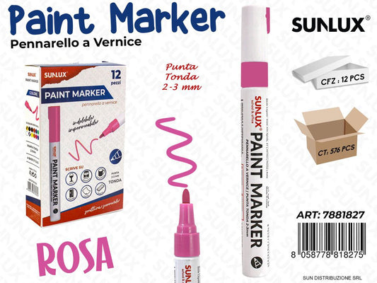 Pennarello a Vernice Rosa 2-3MM