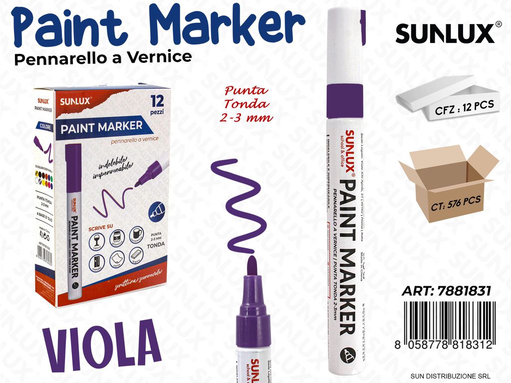 Pennarello a Vernice Viola 2-3MM