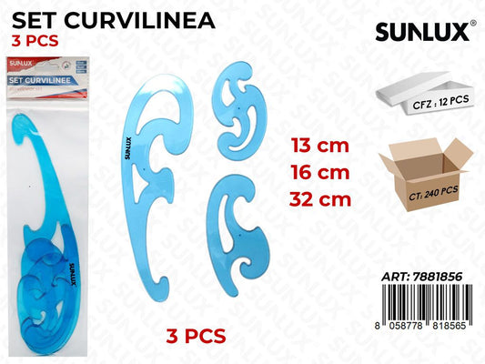 Set Curvilinea 3PCS Mis. Ass.