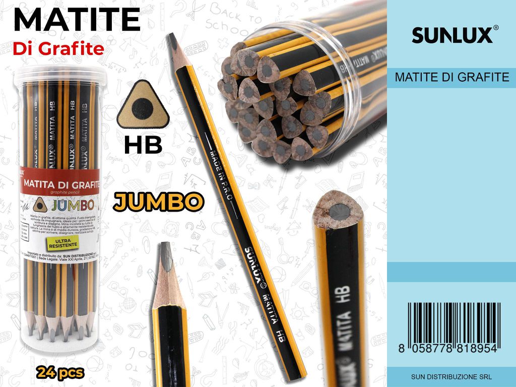Matite di Grafite Jumbo Hb