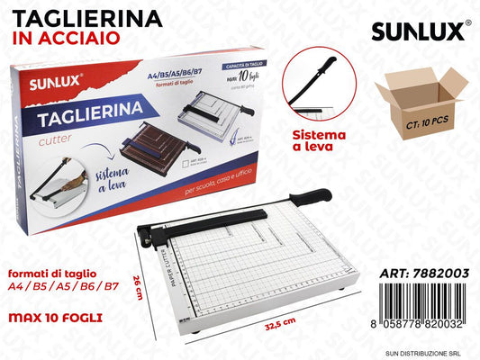 Taglierina in Acciaio Sist. a Leva 25x30CM