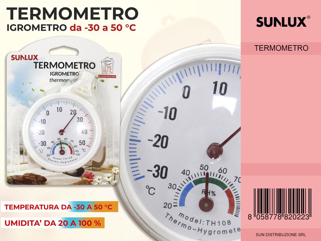 Termometro Igrometro da -30A 50GRADI