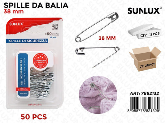 Bl. Spille da Balia Arg. 50PCS 38MM