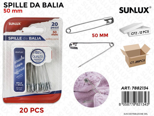 Bl. Spille da Balia Arg. 20PCS 50MM