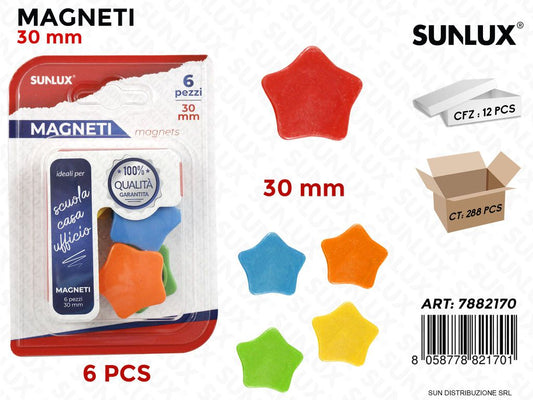 BL. MAGNETI COL. ASS. 6PCS 30MM /PZ DA 12**
