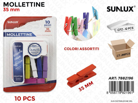 Bl. Mollettine Col. ASS.10PCS 35MM