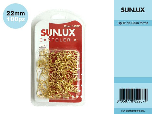 BLISTER 100 PZ SPILLE 22MM DA 12**