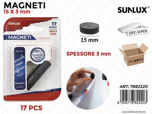 Bl. Magneti 15*3MM- 17PSC/ Pz da 12
