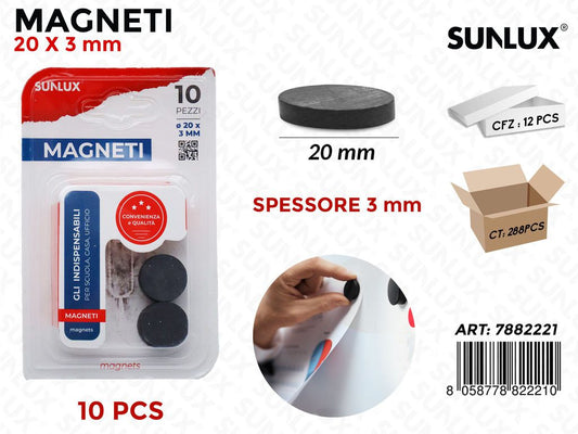 Bl. Magneti 20*3MM- 10PSC/ Pz da 12