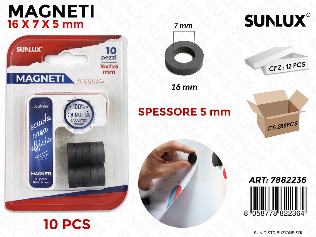 Bl. Magneti 16*7*5MM 10PCS