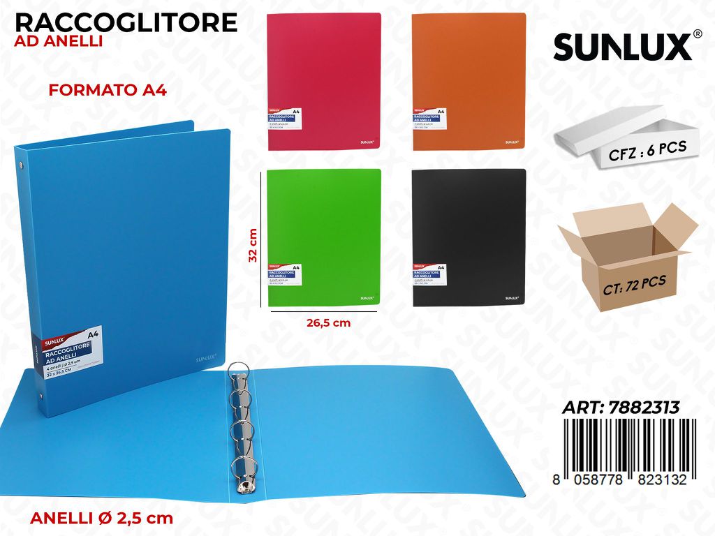 L. Colors Raccoglitore Anelli A4 26.5*32CM